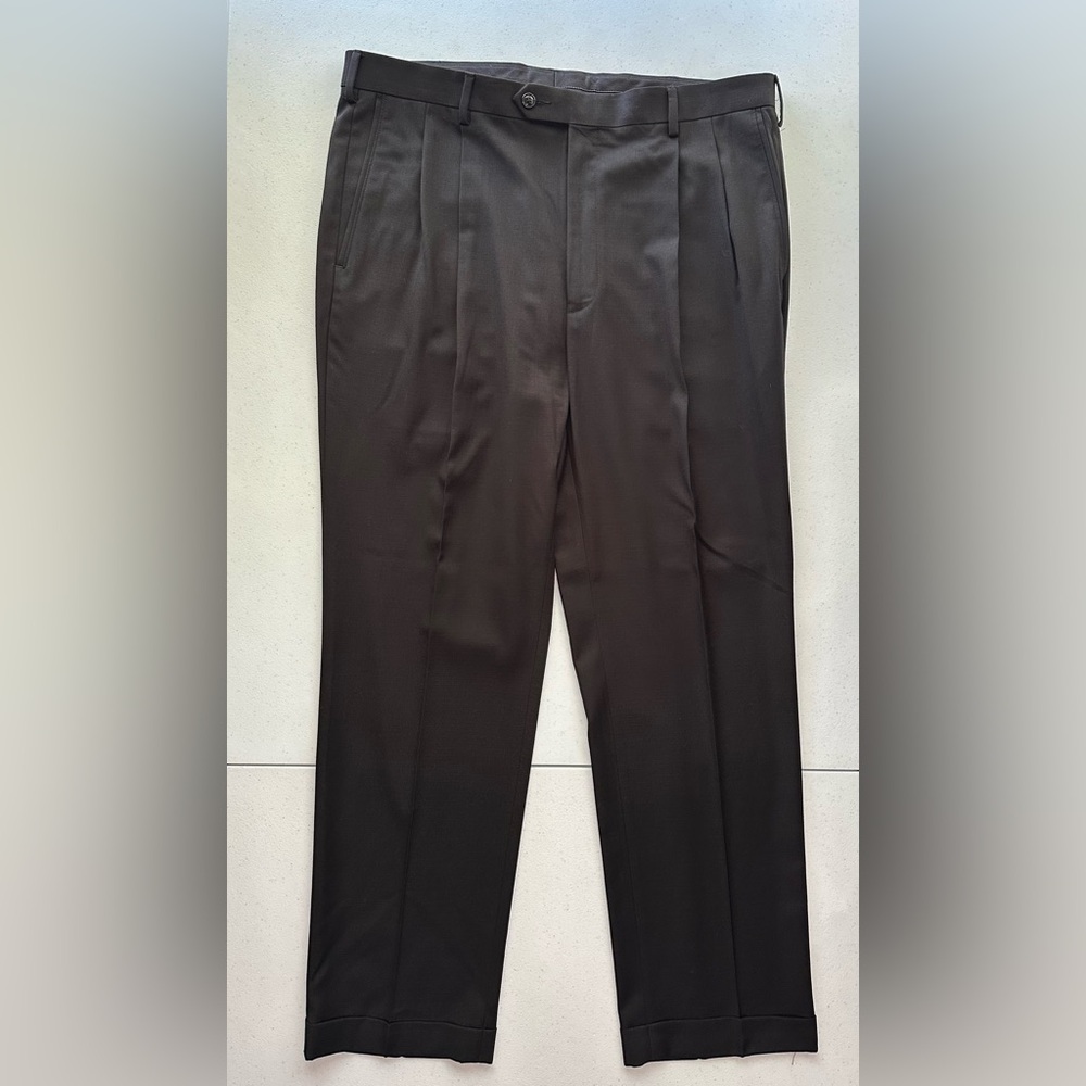 Roundtree & Yorke Black Dress Pants 38/30 travel smart